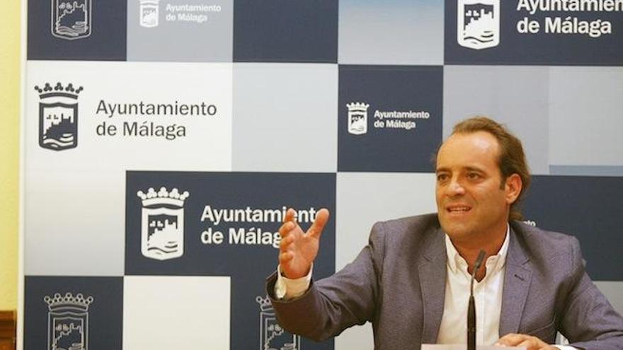 Juan Cassá de Ciudadanos en rueda de prensa.