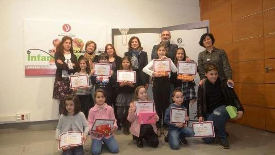 Lectores premiados en 2018 por la Biblioteca de Vilagarcía. // IN.Parga