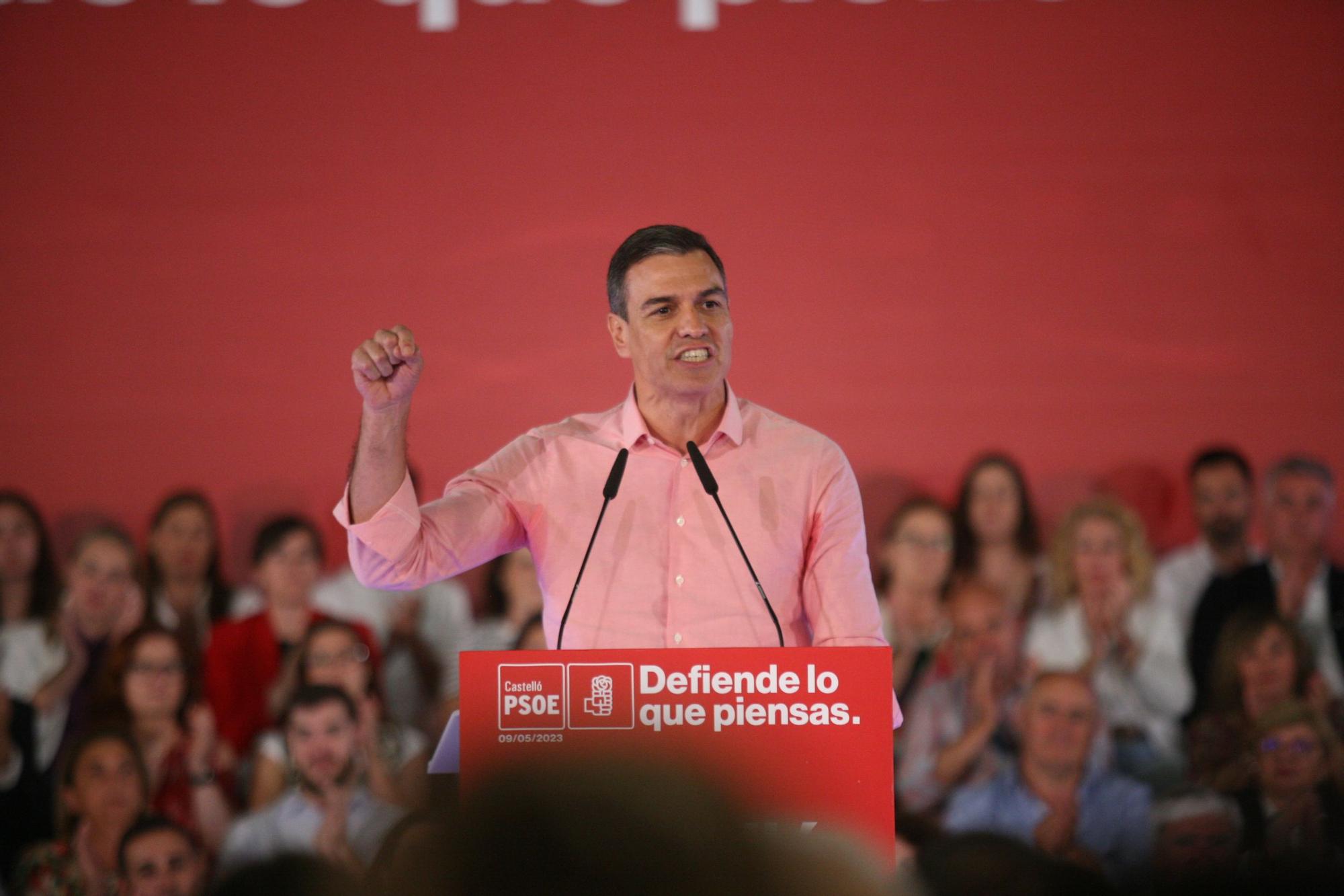 Pedro Sánchez apoya a Amparo Marco en Castelló
