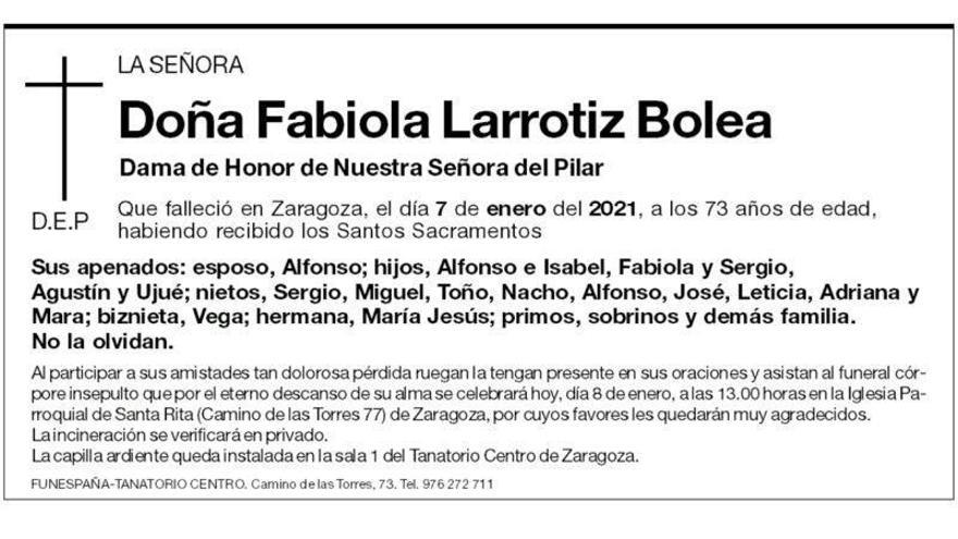 Doña Fabiola Larrotiz Bolea