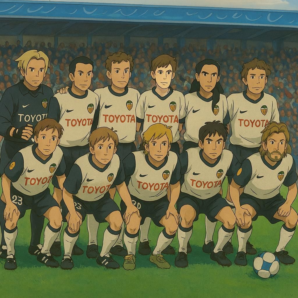 El Valencia del doblete, un equipo de dibujos animados