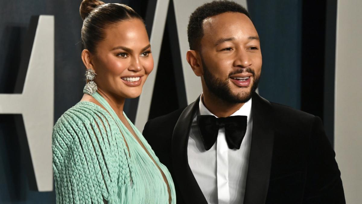 Chrissy Teigen y John Legend, en la Vanity Fair Oscar Party