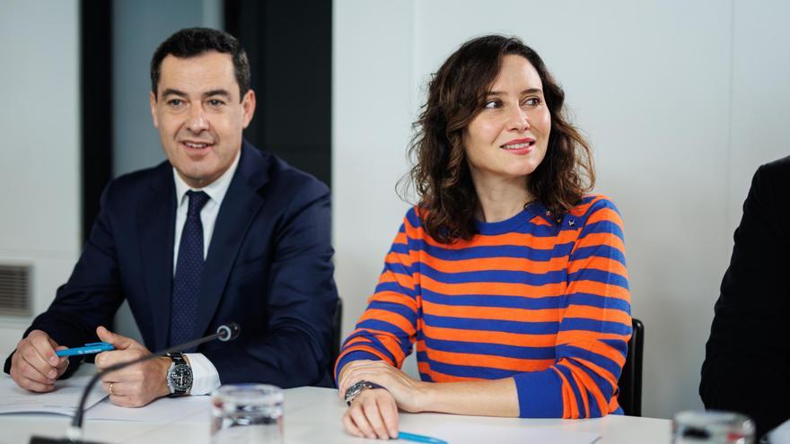 La ausencia de Ayuso deja todo el protagonismo a Juanma Moreno en su proclamación como candidato