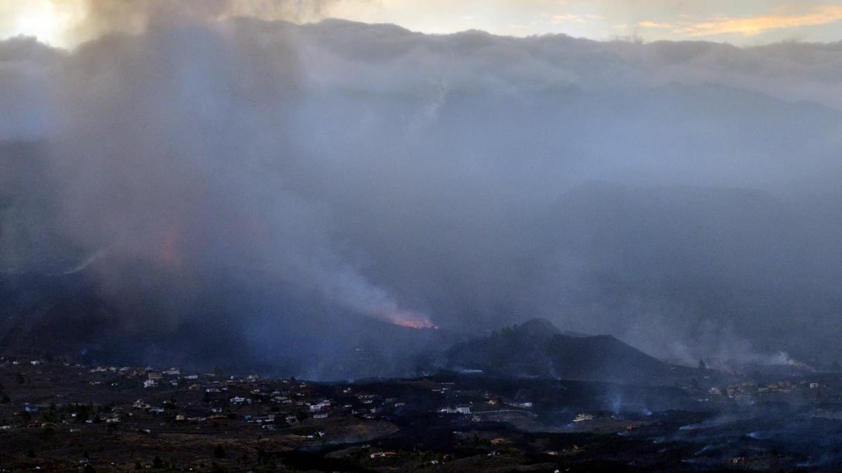 Volcán de La Palma realizada con una cámara de fotos convencional.