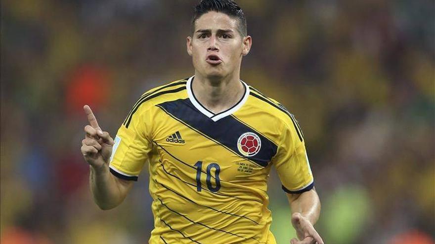 James funda la nueva historia de Colombia y cita a Brasil en cuartos (2-0)