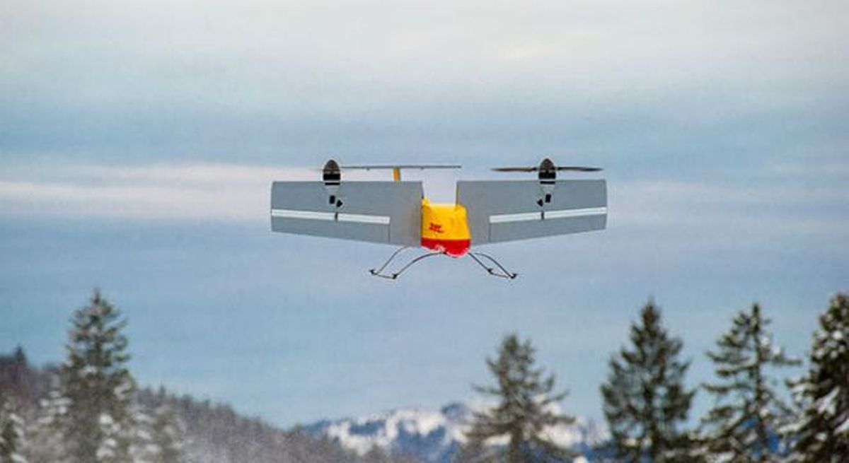 Imatges del nou dron de DHL.