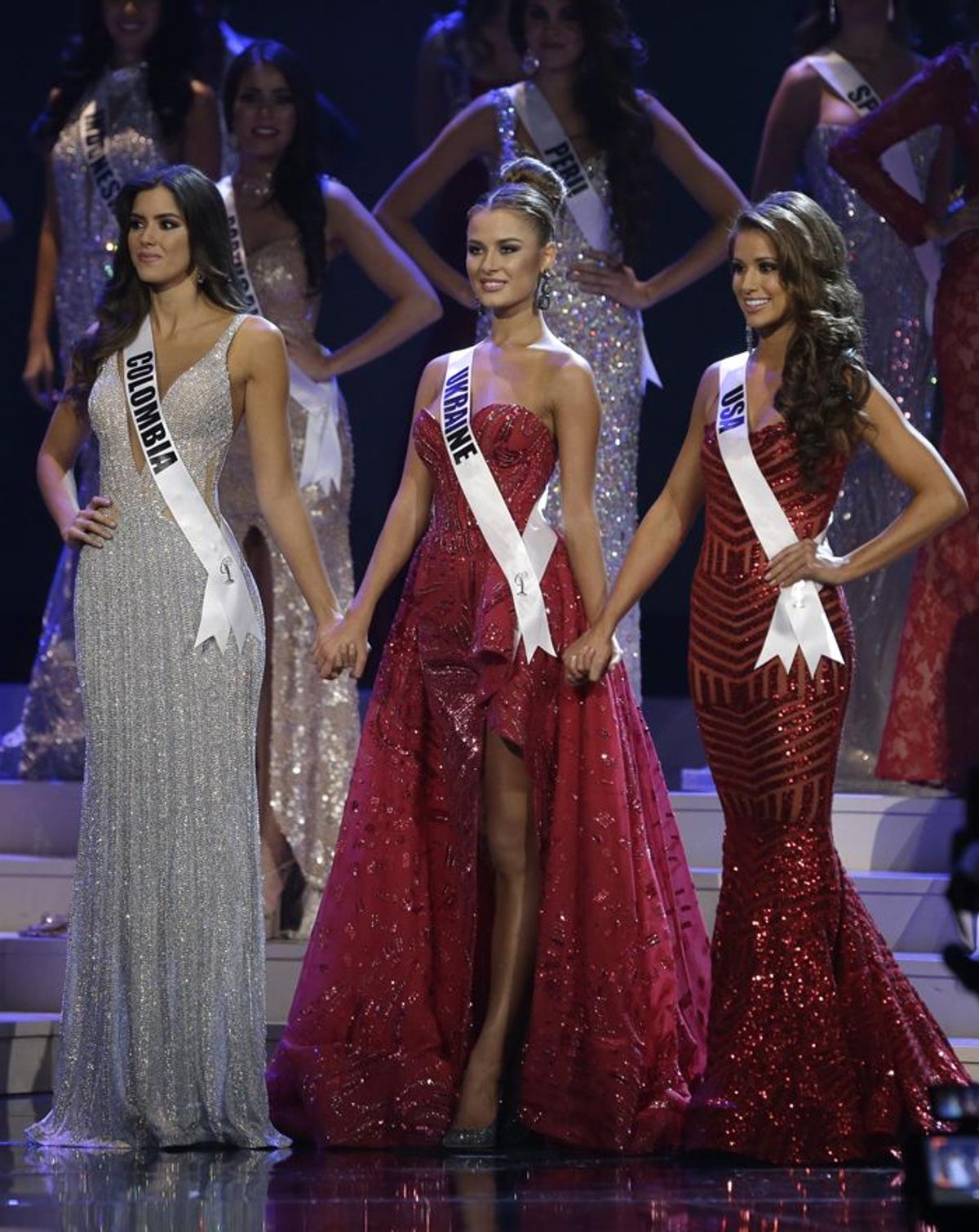 Miss Universo 2015: Colombia, Ucrania y EE.UU.