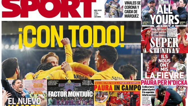 Con todo Barça, el Kaiser Xabi Alonso, la Premier en manos del City y el alivio tras el desplome de Ndicka en Italia