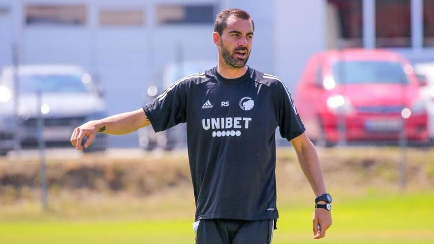 Ruben Sellés entrenando con el Copenhague