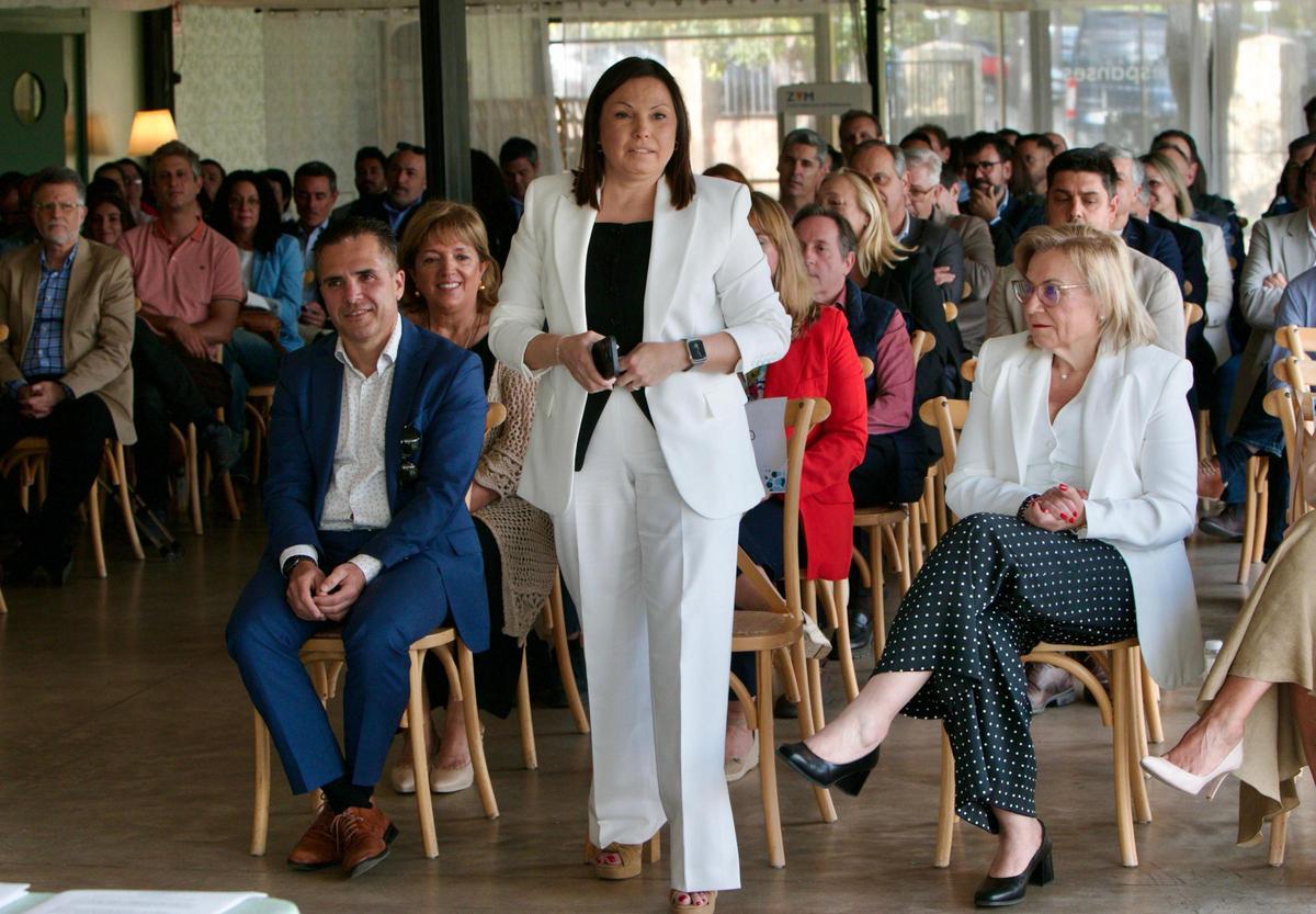 Cristina Plumed, durante el acto.