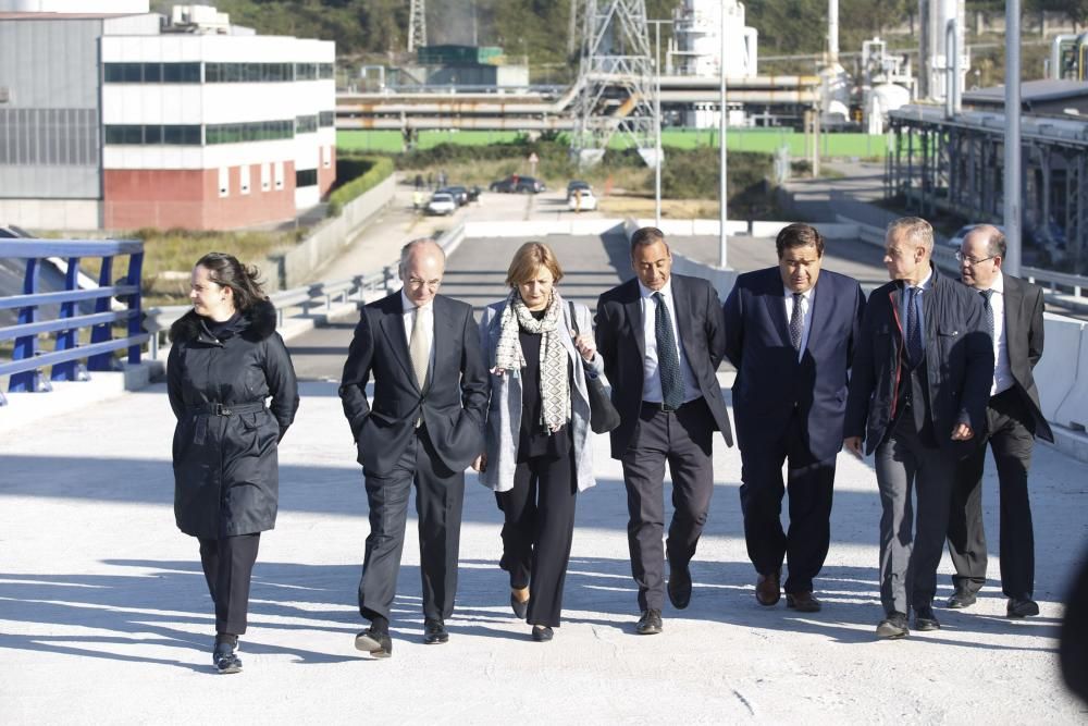 Visita a las obras del enlace de la autopista Y con el PEPA