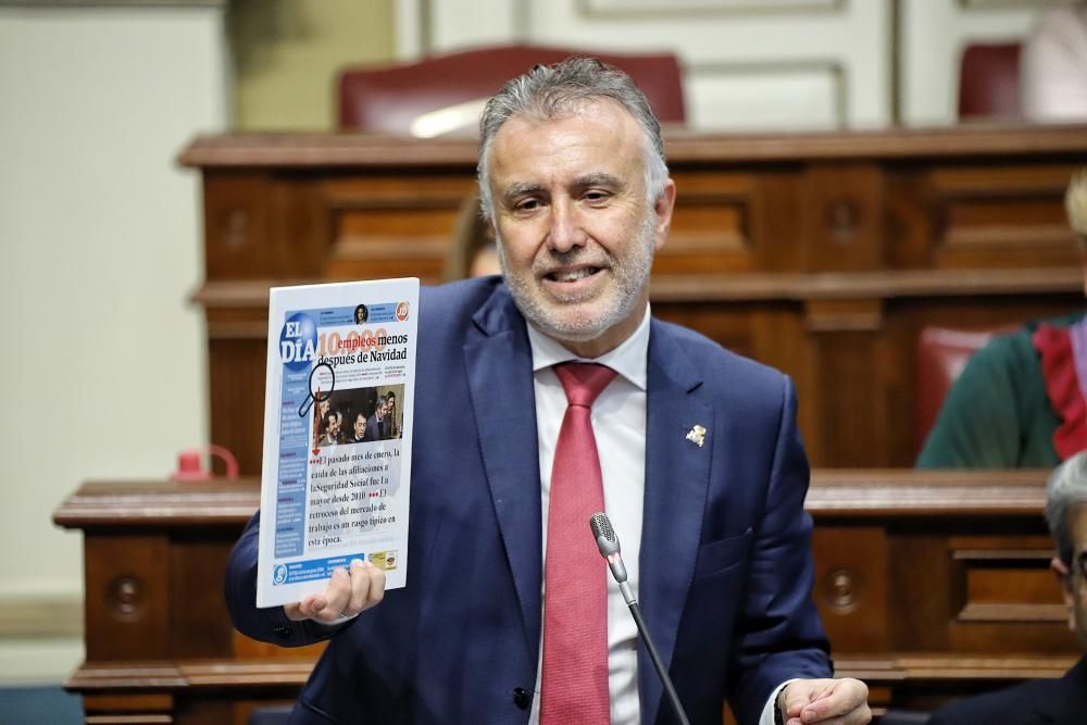 Pleno en el Parlamento de Canarias 11-02-2020  | 11/02/2020 | Fotógrafo: María Pisaca Gámez