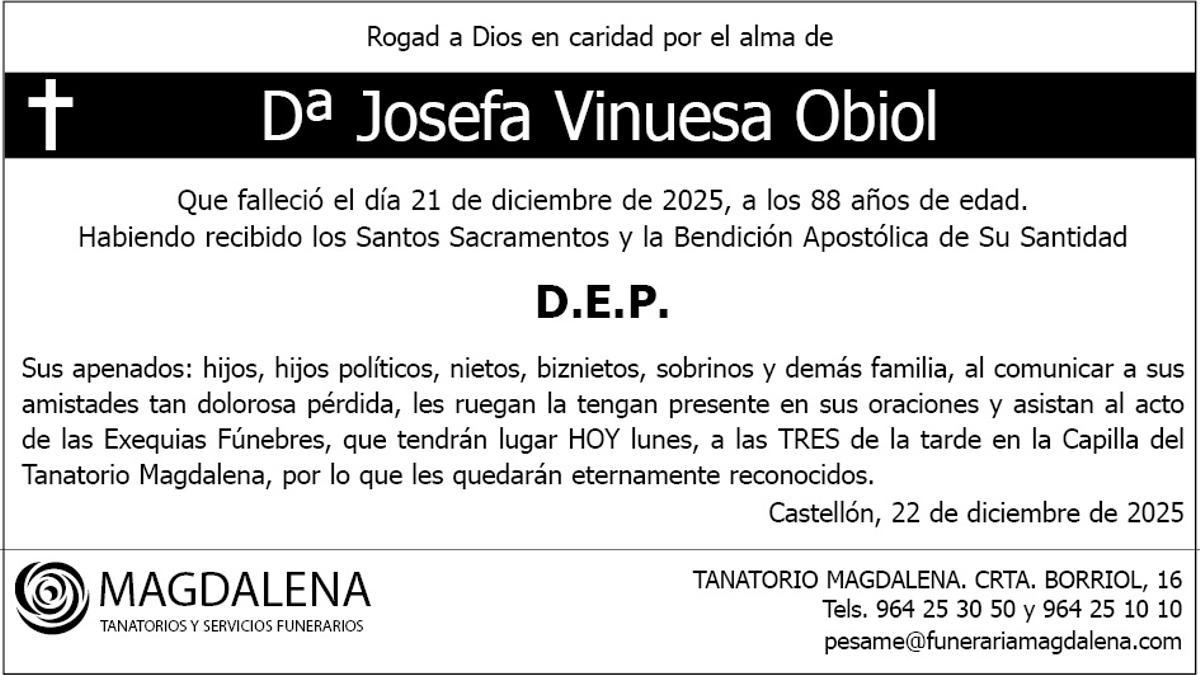 Dª Josefa Vinuesa Obiol