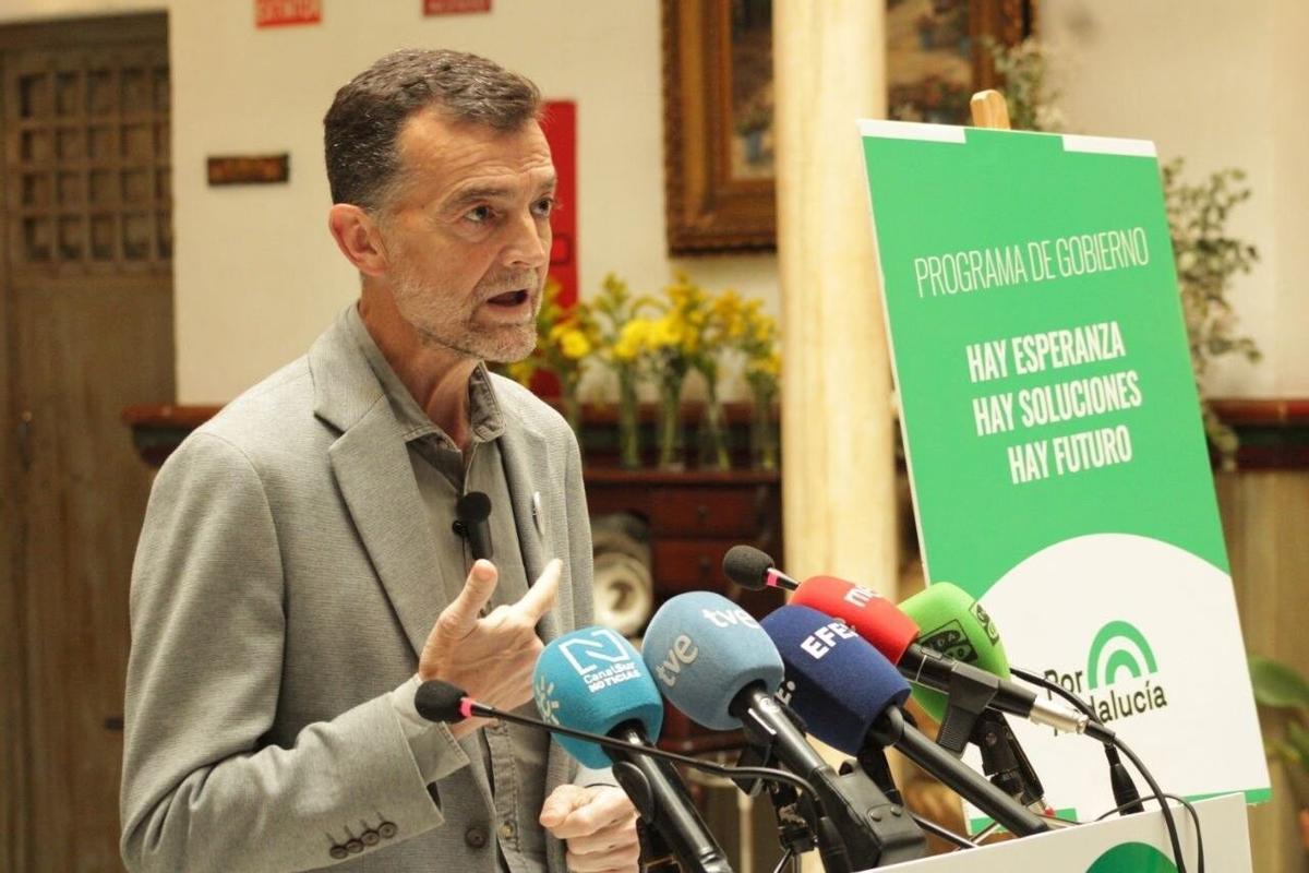 Maíllo presenta el programa de Por Andalucía.
