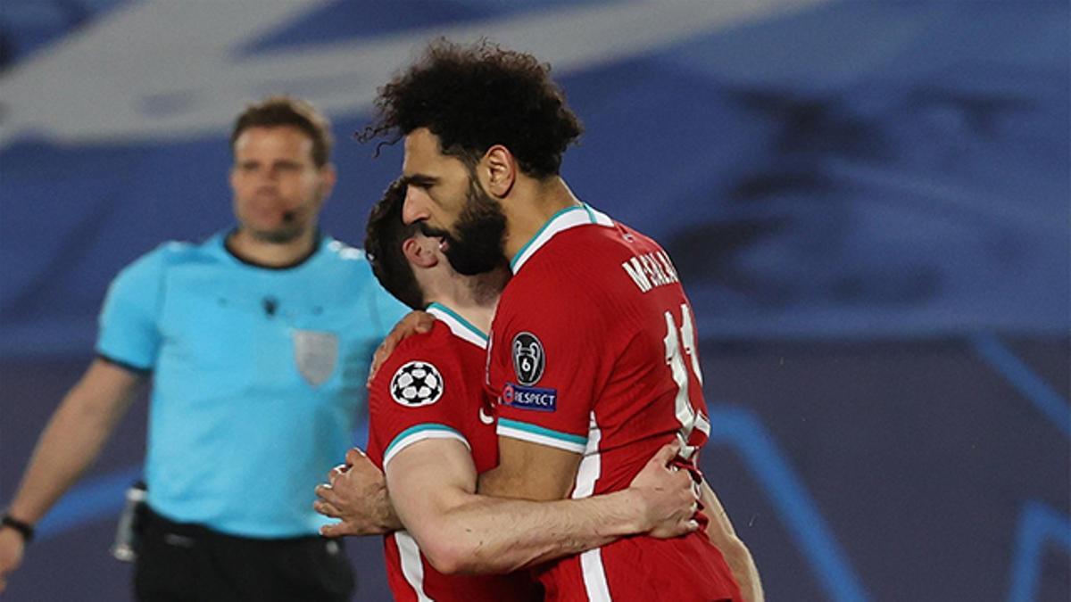 Mohamed Salah recortó distancias ante el Real Madrid