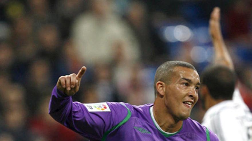 baha. El marroquí, tras marcar al Madrid.
