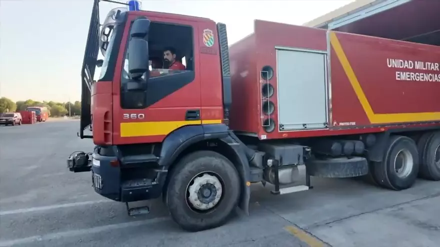 VIDEO | Salida los militares de la UME desde Sevilla