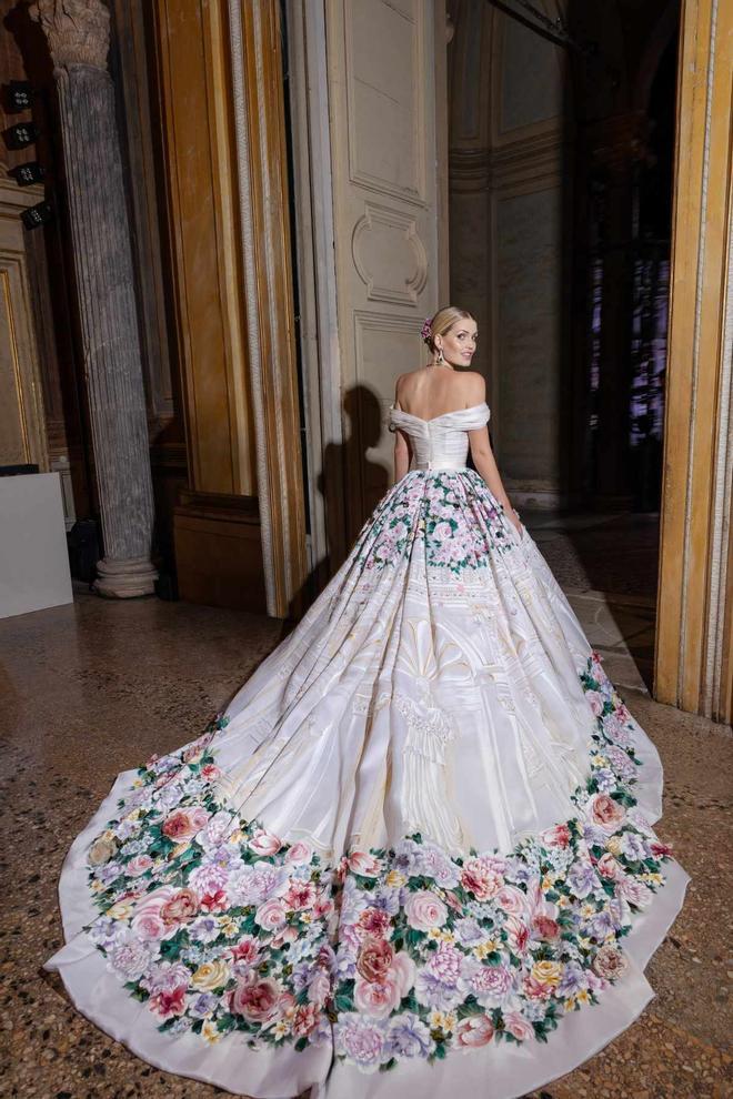 Uno de los vestidos de fiesta creado por Dolce&amp;Gabbana para la boda de Lady Kitty Spencer