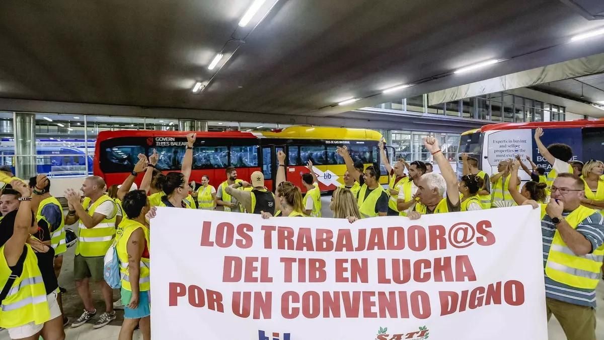 Die Busfahrer streiken auf Mallorca.