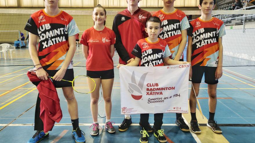 El Bádminton Xàtiva se alza con siete medallas en el torneo del Campello y el Autonómico Sub-15