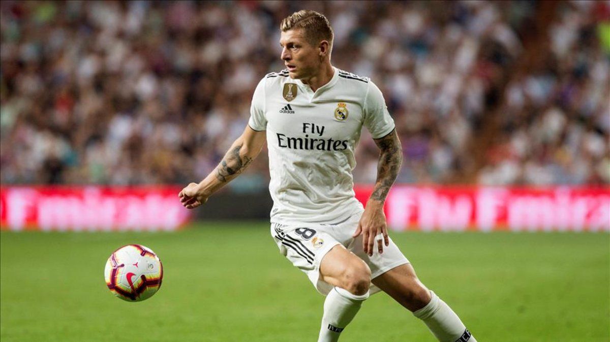 Toni Kroos, en un encuentro con el Real Madrid