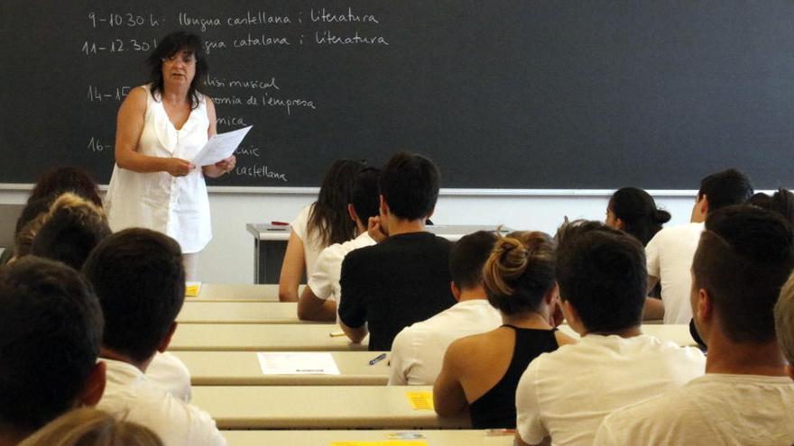 Més de 5.400 estudiants inicien demà les proves de selectivitat de setembre