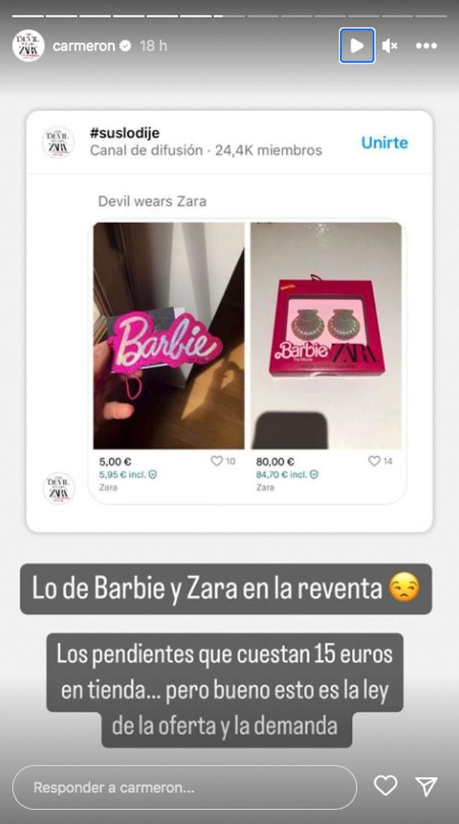 Reventa accesorios Barbie de Zara