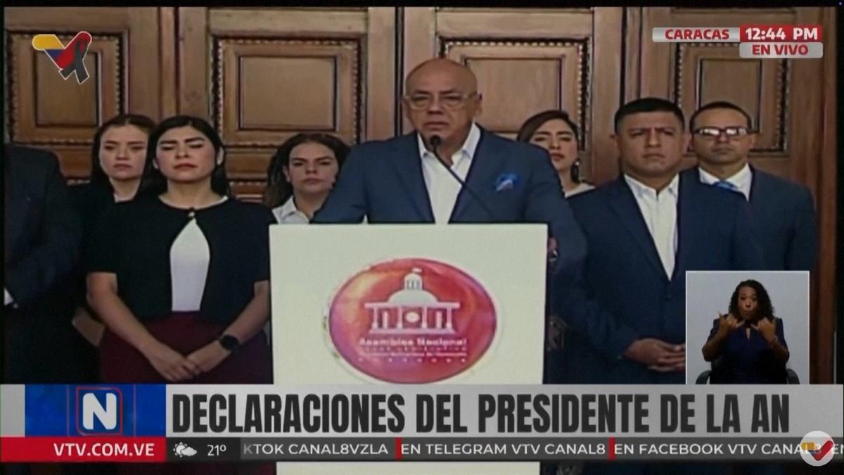 Jorge Rodríguez anuncia la liberación de un número importante de presos políticos, entre ellos cinco españoles en Venezuela