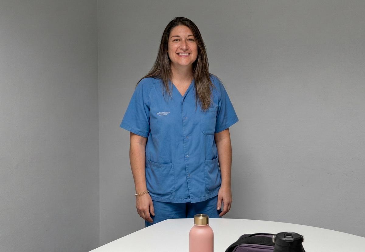 María Díaz, enfermera en la zona de consultas de Son Espases.