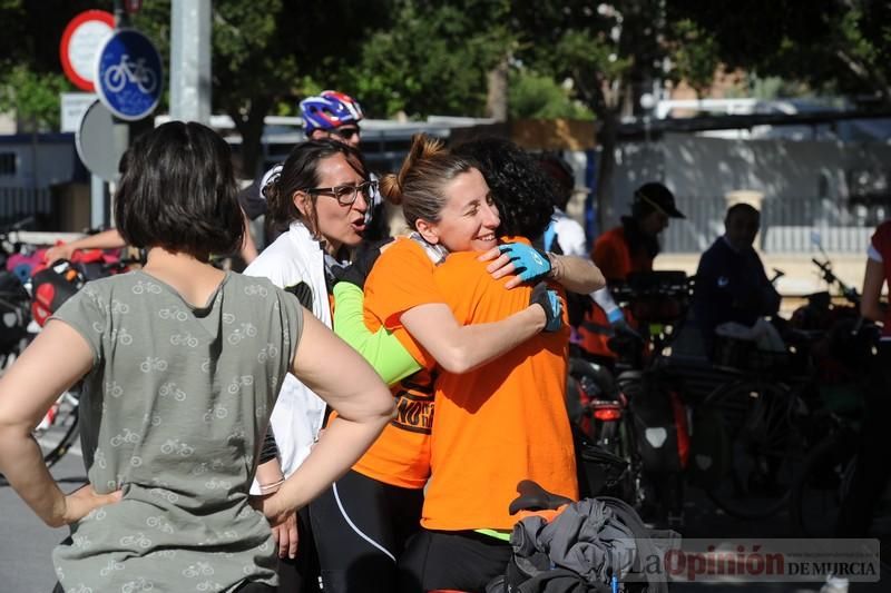 Protesta en bicicleta contra el fracking