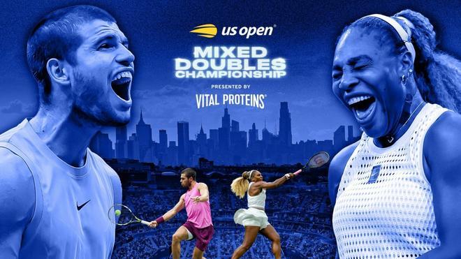Carlos Alcaraz y Serena Williams formarán pareja en el dobles mixto del Open USA