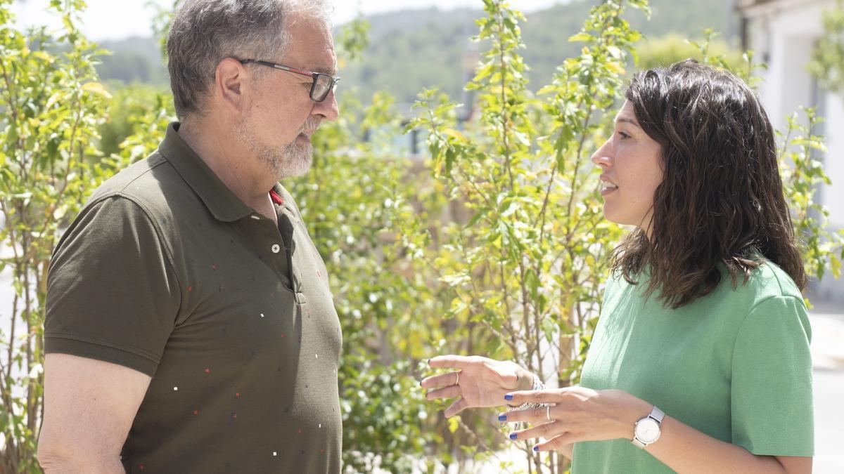 El presidente de la Diputación de Castellón, José Martí, y la diputada de Medio Natural, María Jiménez