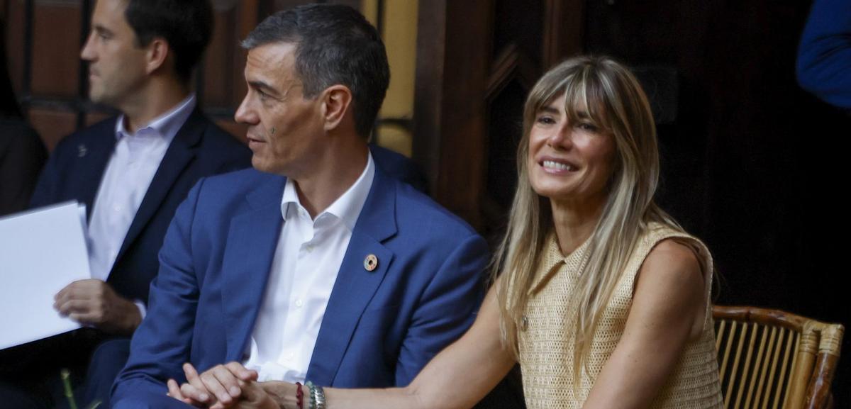 En la conexión más significativa de Begoña Gómez con Mallorca, el auto de la Audiencia de Madrid asocia el tráfico de influencias con el precedente de la «amistad» de Urdangarin con «JLB», José Luis Ballester. | EFE