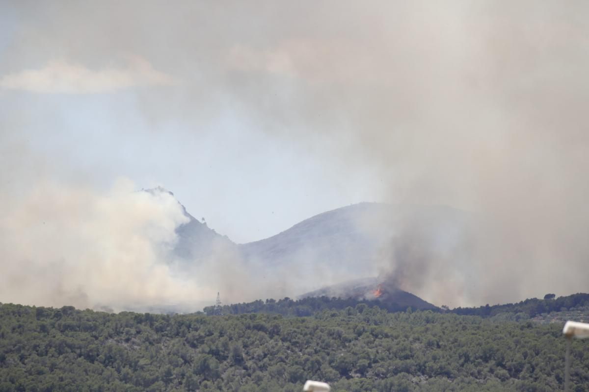 Incendio en la Serra Calderona