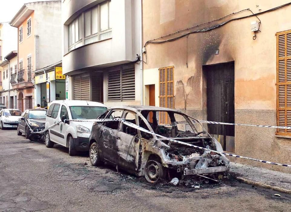 Un incendiario causa estragos en Manacor