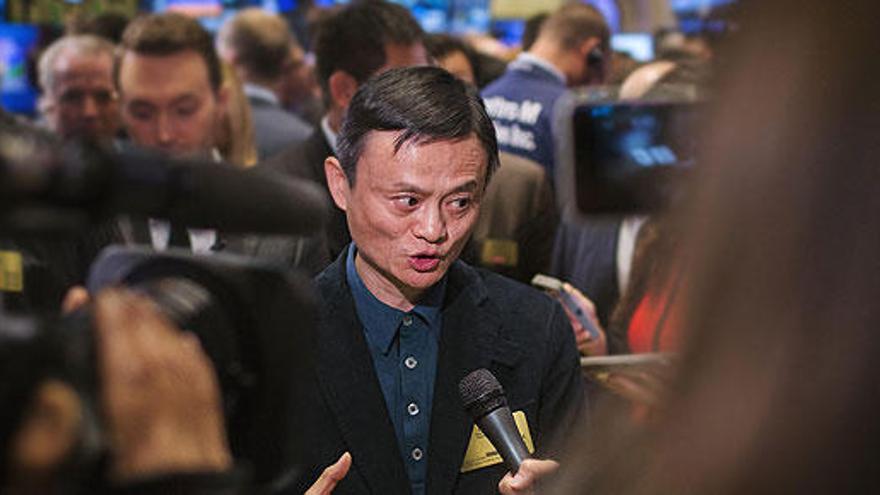 Jack Ma, fundador de Alibaba, en Wall Street.