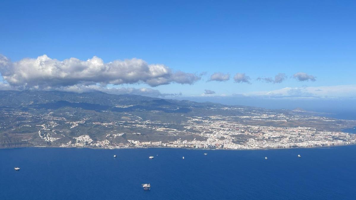 Así se ve la borrasca desde el aire
