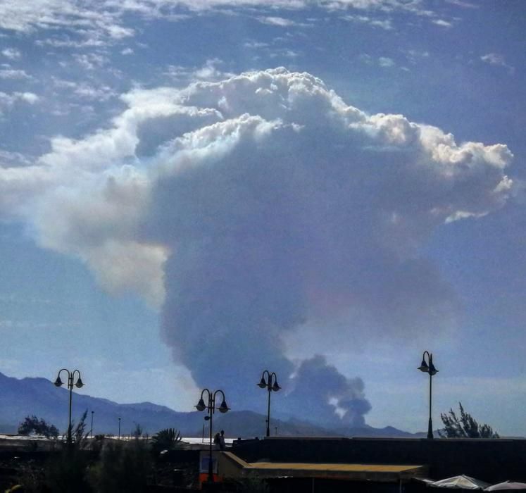 Perspectivas del incendio de Valleseco