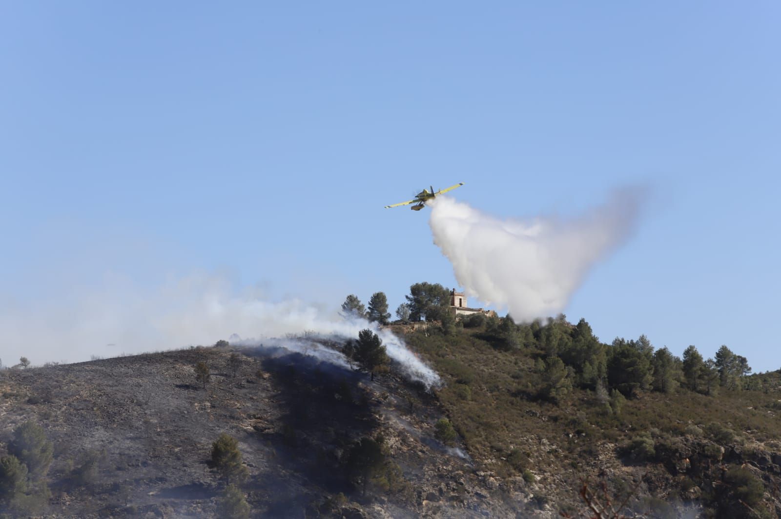 Las imágenes del incendio de Real