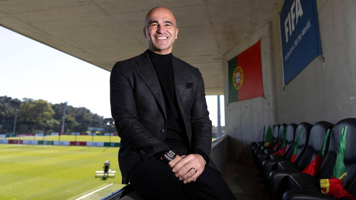 Roberto Martínez, en la sede de la Federación Portuguesa de Fútbol