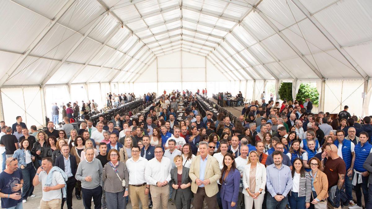 Imagen de la celebración de las paellas de PortCastelló, este viernes.