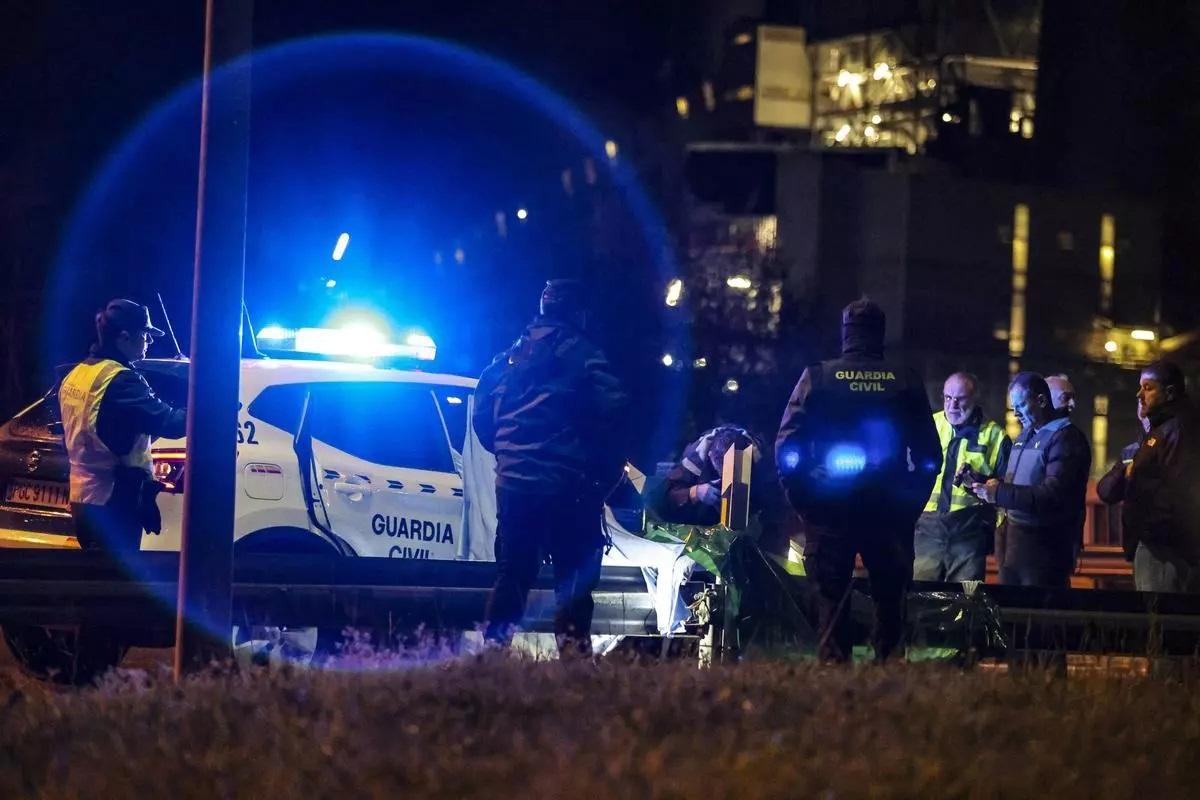 La Guardia Civil trabajando en la zona de la detención.