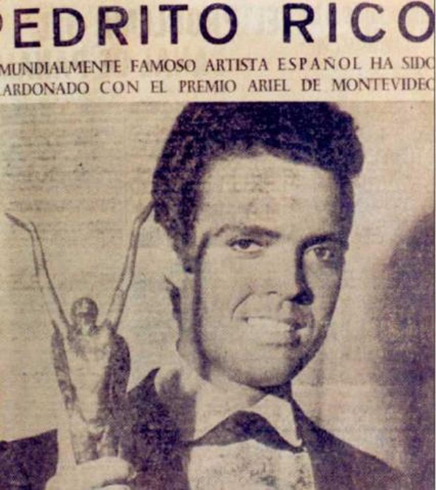 Portada para Pedrito Rico tras conseguir el Premio Ariel de Montevideo en 1964.