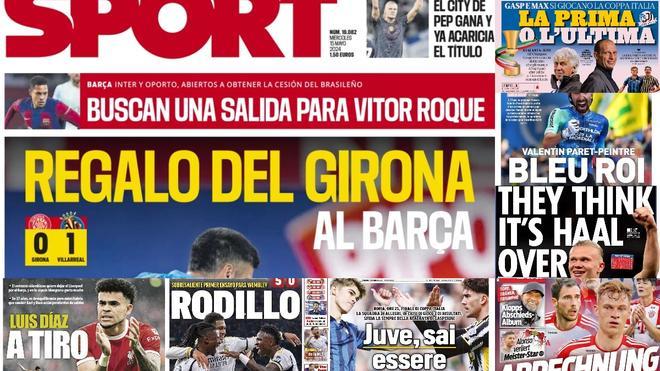 Las portadas tras la manita del Madrid al Alavés