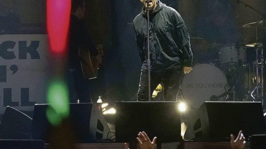 El cantante Liam Gallagher, durante su actuación en el Sonorama.