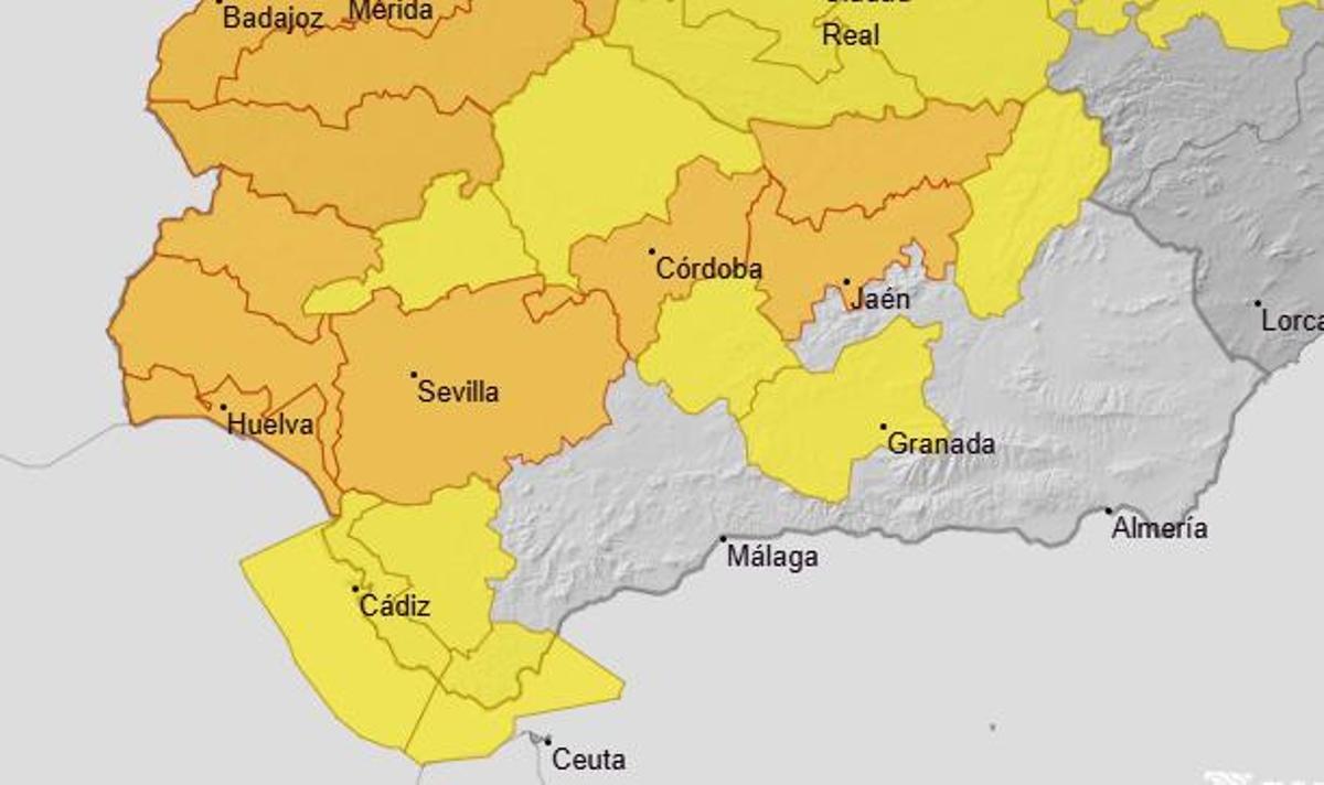 Avisos de la Aemet para este sábado.