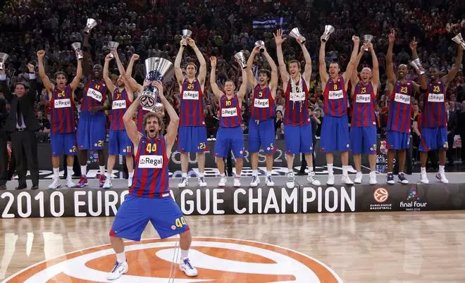 Diez años del título de Euroleague ganado por el Barcelona.