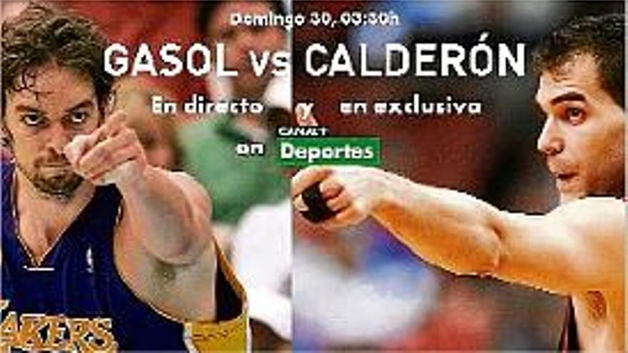 El duel entre Gasol  i Calderón, a Canal +