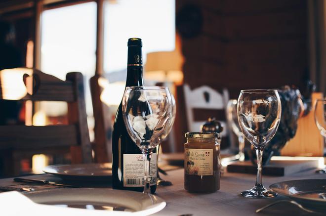 La mesa de un restaurante.