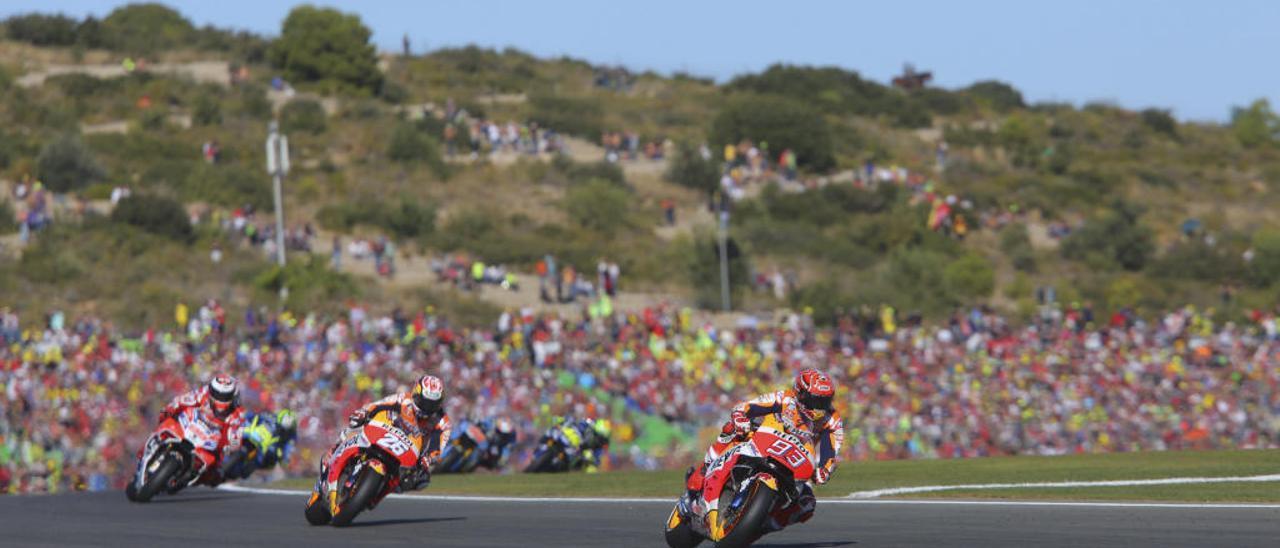 Imagen del último Gran Premio de Motociclismo celebrado en Cheste el año pasado.